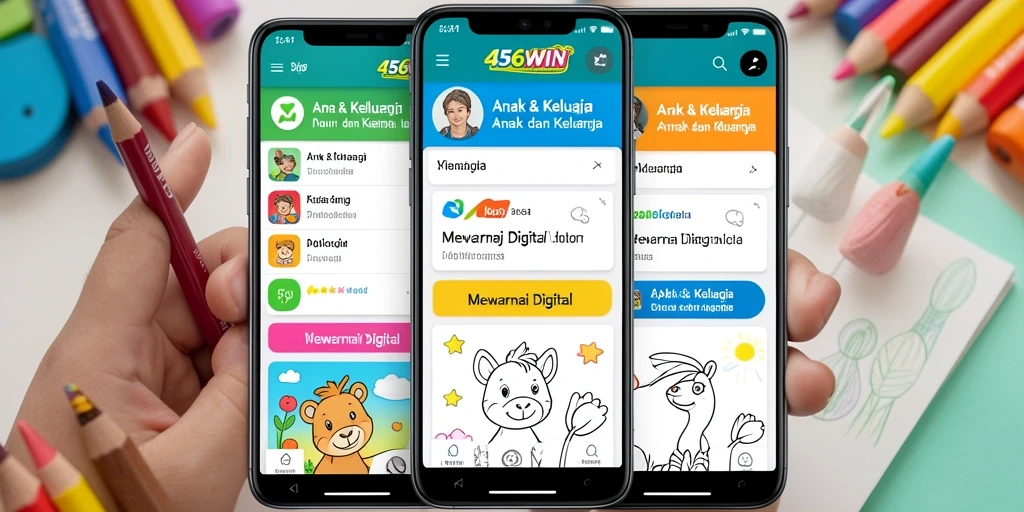 Antarmuka Mewarnai Digital yang menarik dari 456WIN.