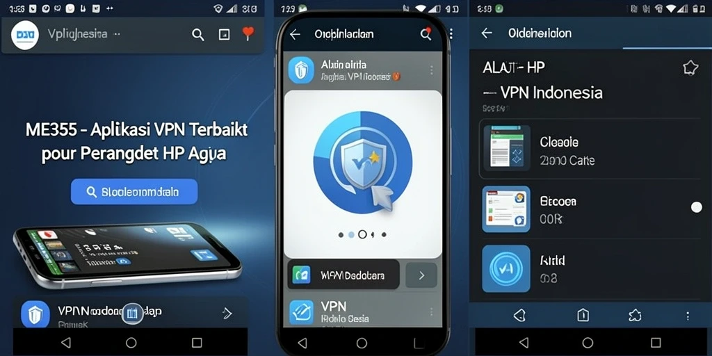 Antarmuka intuitif ME355 yang memudahkan penggunaan aplikasi VPN.