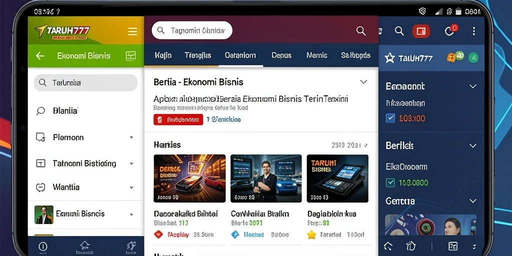 Tampilan antarmuka TARUH777 menampilkan berita ekonomi terkini yang mudah diakses.