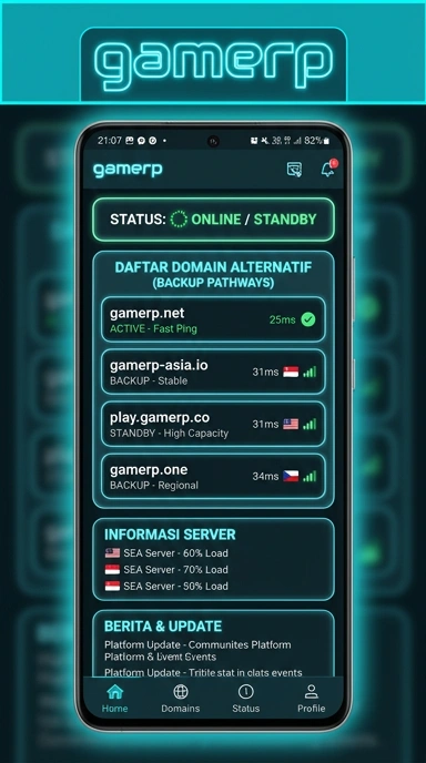 Tampilan link alternatif gamerp